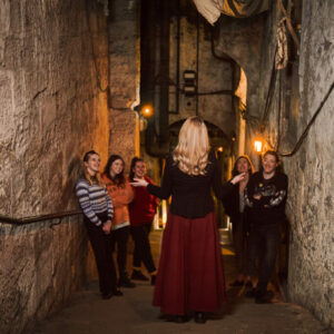 tour group on the real mary king's close